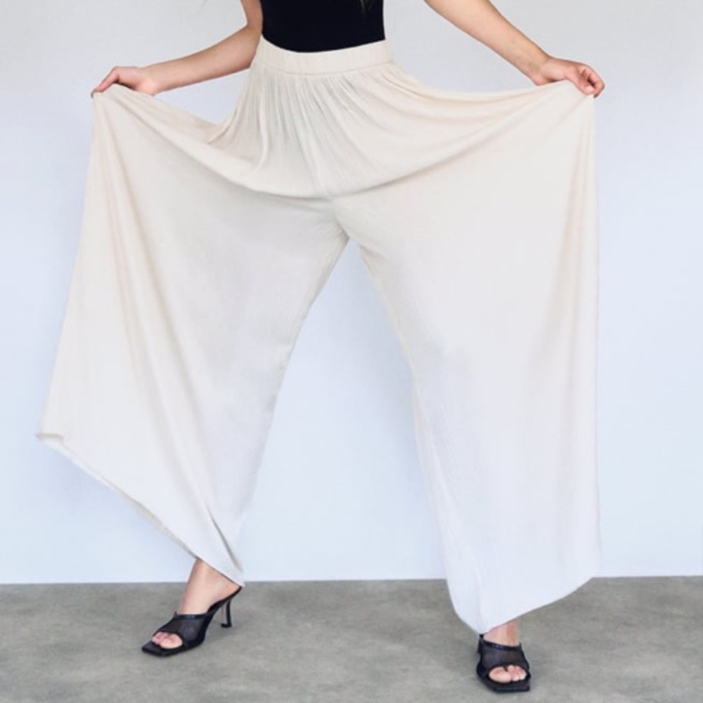 Zara Pleated Palazzo Pant